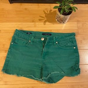 Green Vigoss Jean Shorts